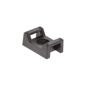 Cable Tie Cradle 4.9mm Hole Black Pack Of 100